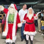 Turma do Papai Noel no distrito de Jamacaru