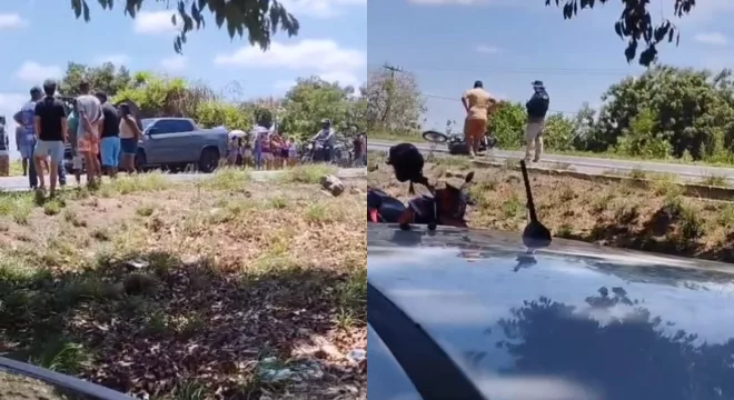 Um acidente em Brejo Santo entre uma moto e um carro, deixou uma jovem de 18 anos morta.