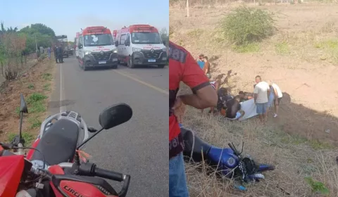 Homem morre e outro fica ferido após colisão com carro em Mauriti; motorista foge