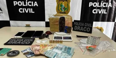 Homem com mandado de prisão é preso em Juazeiro do Norte com drogas, munições e animal silvestre, no últim domngo (14)