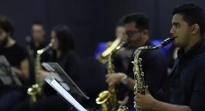A programação inclui oficinas de saxofone e trompete, práticas musicais (banda de música e choro), rodas de conversa e concertos | Foto: Dcom/UFCA