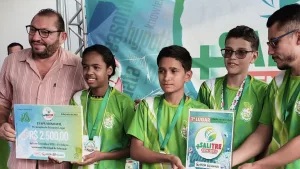 Estudantes de Salitre são premiados com Selo TCE Sutentável.
