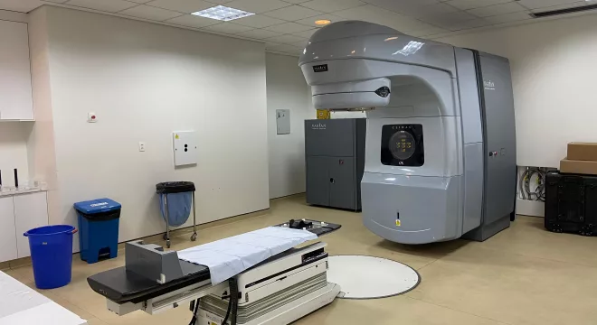 Acelerador Linear do Hospital Maternidade São Vicente de Paulo.