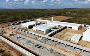 Visão aérea das obras da URCA campos sales.