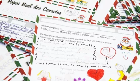 cartinhas da Campanha Papai Noel dos Correios