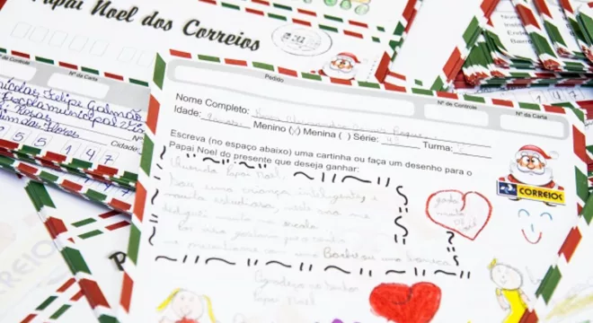 cartinhas da Campanha Papai Noel dos Correios