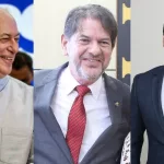 Ciro, Cid e o vereador Jullian de Ciélio, autor do projeto