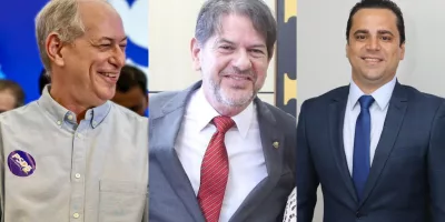 Ciro, Cid e o vereador Jullian de Ciélio, autor do projeto