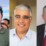 Eunício Oliveira, Eduardo Girão e José Guimarães | Fotos: Reprodução/ Facebook