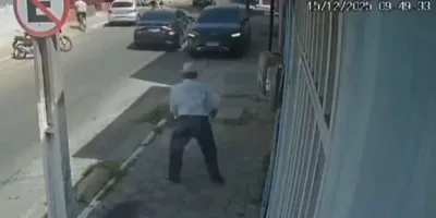 Um empresário foi alvo de tentativa de assalto no Iguatu e quase atropela idoso durante fuga