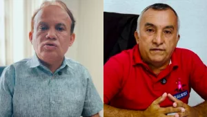 Marcone Tavares, prefeito de Aurora, e o presidente da Câmara, Osasco Gonçalves
