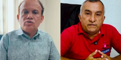 Marcone Tavares, prefeito de Aurora, e o presidente da Câmara, Osasco Gonçalves