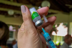 Cacinação contra o Vírus Sincicial Respiratório (VSR).