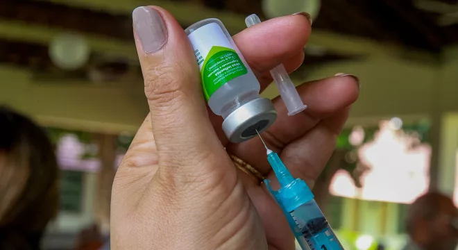 Cacinação contra o Vírus Sincicial Respiratório (VSR).