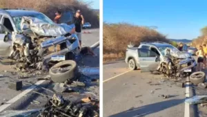 A quarta ocupante do veículo, Viviane Soares, fisioterapeuta e irmã gêmea de Vitória, foi socorrida em estado grave