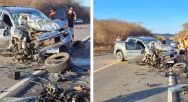 A quarta ocupante do veículo, Viviane Soares, fisioterapeuta e irmã gêmea de Vitória, foi socorrida em estado grave