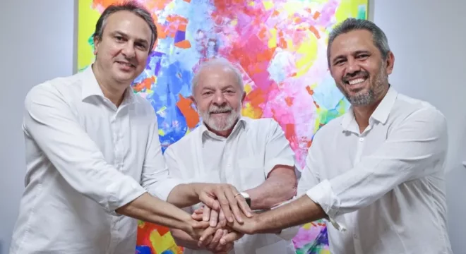 Lula, Camilo e Elmano