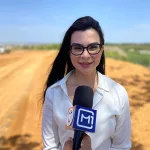 Catiane Landim, titular da Saúde, em Barbalha.