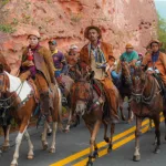 Cavalgada da Romaria da Baixa Rasa, no Crato.