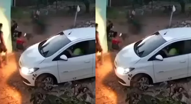 Criança atropelada em Barbalha.