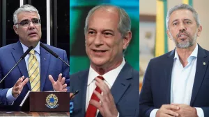 Eduardo Girão, Ciro Gomes e Elmano de Freitas.