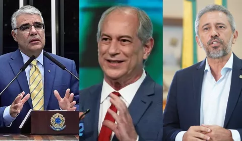 Eduardo Girão, Ciro Gomes e Elmano de Freitas.