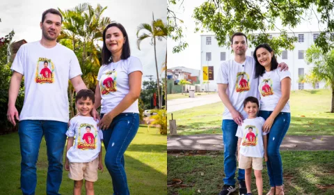 Família de Gabriel Alexandre, criança diagnósticada com Distrofia Muscular de Duchenne.