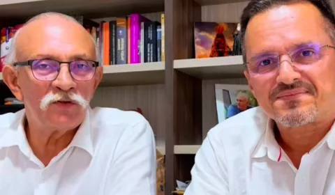 Dr Leitão e André Barreto, vice-prefeito e prefeito do Crato.