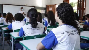 Alunos da rede de ensino municipal do Crato.