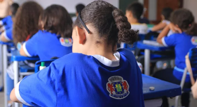 Aluno em sala de aula, Juazeiro do Norte