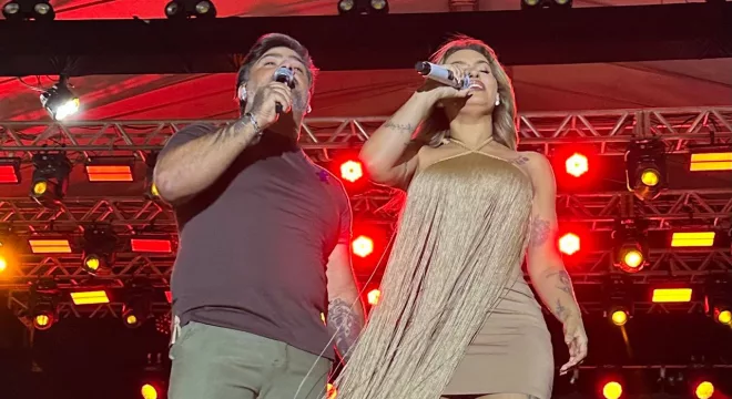 Yara Tchê e Alessandro Costa, vocalistas da banda Seu Desejo