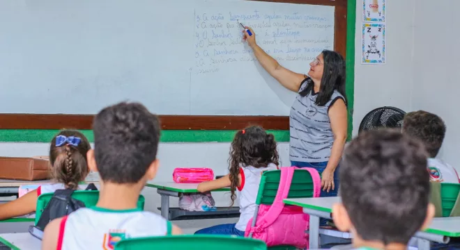 Sala de aula de Várzea Alegre.