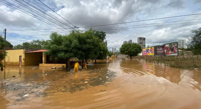 Alagamento Lagoa da Apuc, em Juazeiro do Norte