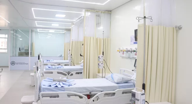 Hospital São Vicente dobra número de leitos da UTI Adulto
