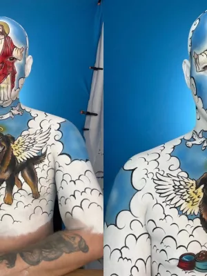 David Bertassi prestou uma homenagem ao Cão Orelha