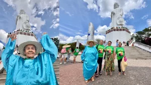 Eudora Soares, de 84 anos, realizou sonho de conhecer Juazeiro do Norte