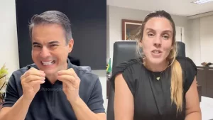 Capitão Wagner e Jade Romero