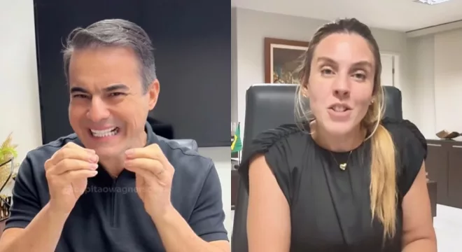 Capitão Wagner e Jade Romero