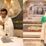 Padre Cícero Santos celebra missa na Basílica de Santa Maria Maggiore | Fotos: Reprodução/ Instagram