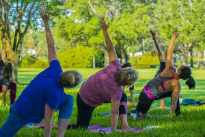 Aula de Yoga no Parque