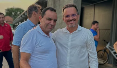 Pedro Lobo e o prefeito André Barreto