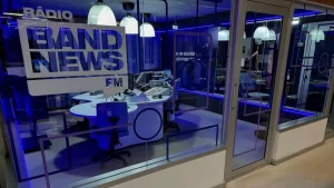 Estúdios da BandNews FM em Brasília | Foto: Reprodução/ Instagram