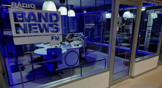 Estúdios da BandNews FM em Brasília | Foto: Reprodução/ Instagram