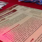 Panfleto da campanha no Carnaval do Crato sobre uso de preservativo e prevenção de ISTs.