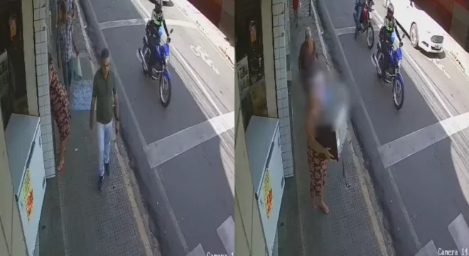 Forno elétrico é furtado em loja de Juazeiro do Norte; câmeras de segurança registraram a ação