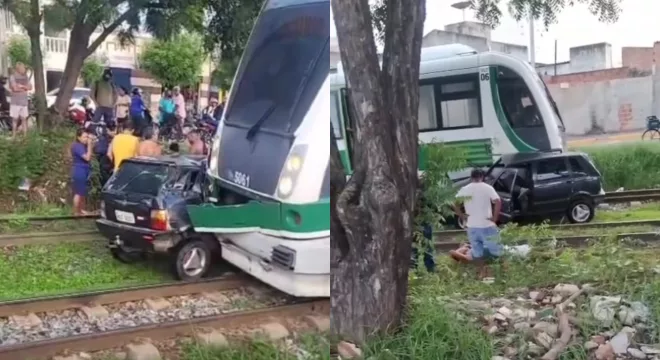 Acidente em Sobral deixa motorista ferido.