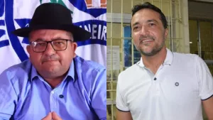 Dariomar Rodrigues, ex-prefeito de Altaneira e Geovane Guedes, ex-prefeito de Araripe.