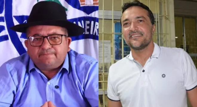 Dariomar Rodrigues, ex-prefeito de Altaneira e Geovane Guedes, ex-prefeito de Araripe.