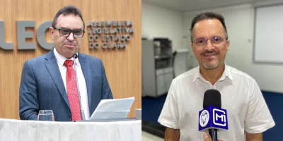 Pedro Lobo (PT), suplente de deputado estadual, e André Barreto (PT), prefeito do Crato.