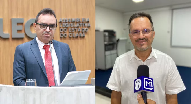 Pedro Lobo (PT), suplente de deputado estadual, e André Barreto (PT), prefeito do Crato.